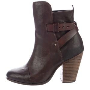 Rag & Bone Leather Ankle Moto Boots